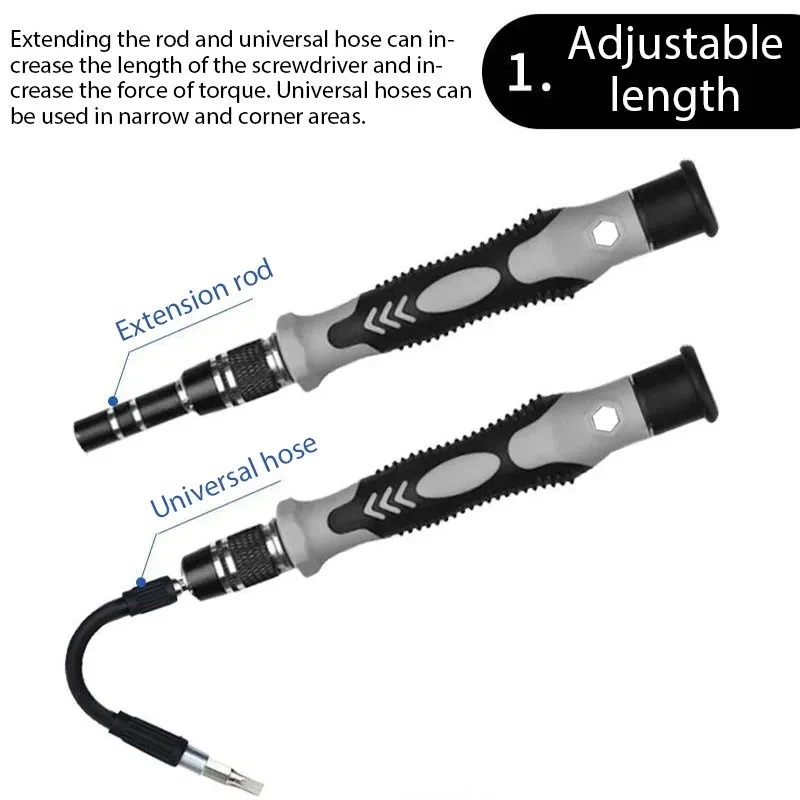 Precision Screwdriver Set 115 in 1 Electronic Repair Hand Tools Micro Magnetic Drill Bits For iPhone PC Mac DIY Game Console