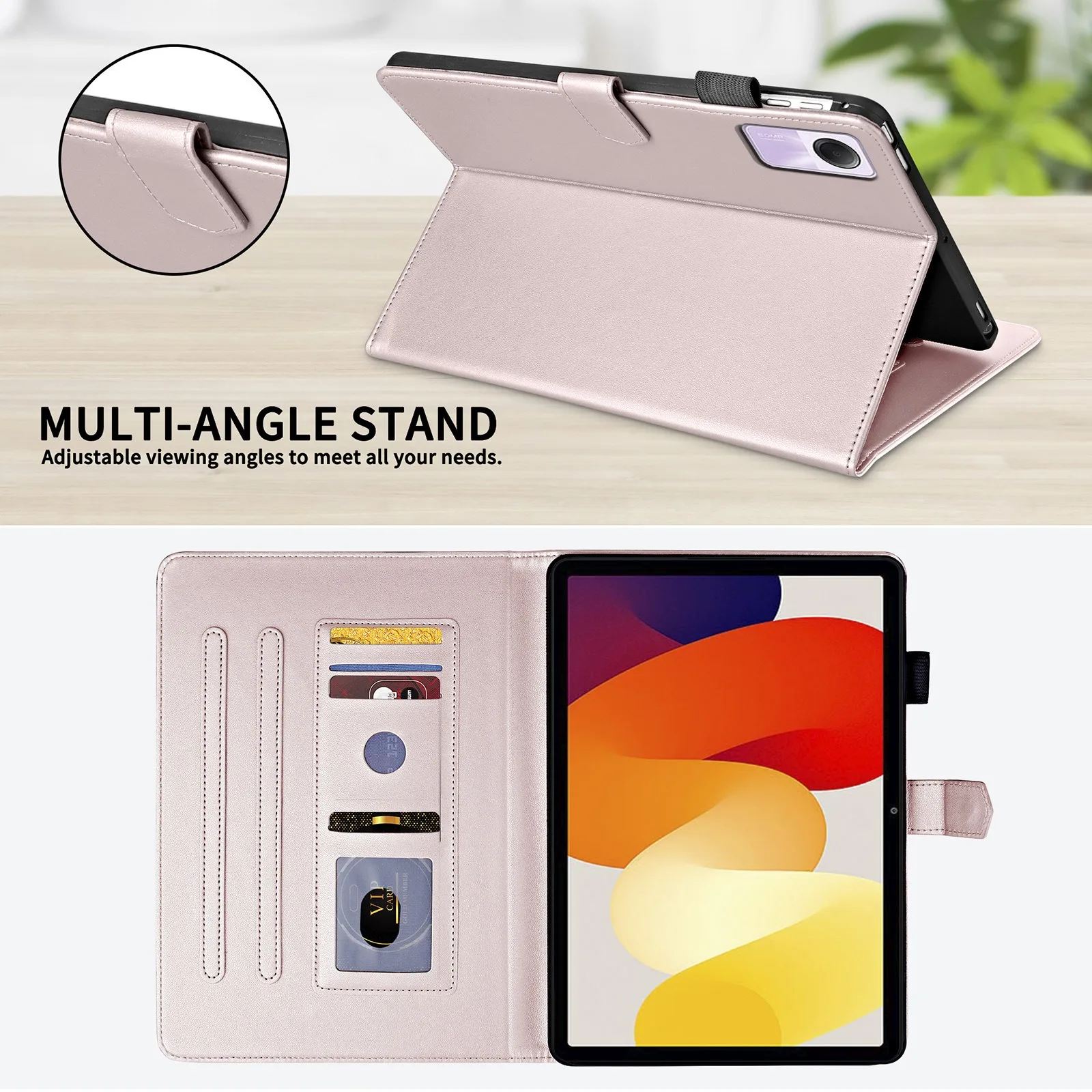 Elegant Fashion Plaid PU Leather Stand Cover Case