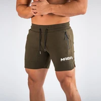 Double Zipper Fitness Shorts Men's New Running Shorts Men's Fitness Training Pants Summer Breathable Quick Drying Beach Shorts 1