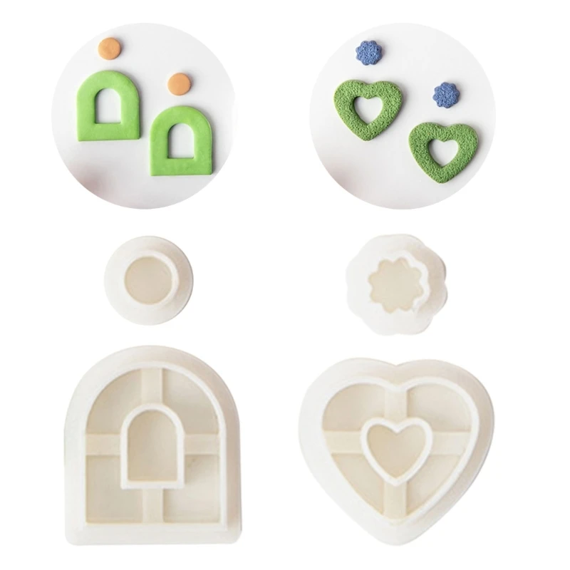 

Soft Pottery Polymer Clay Cutter Pottery DIY French Earrings Geometric Cutting 634D