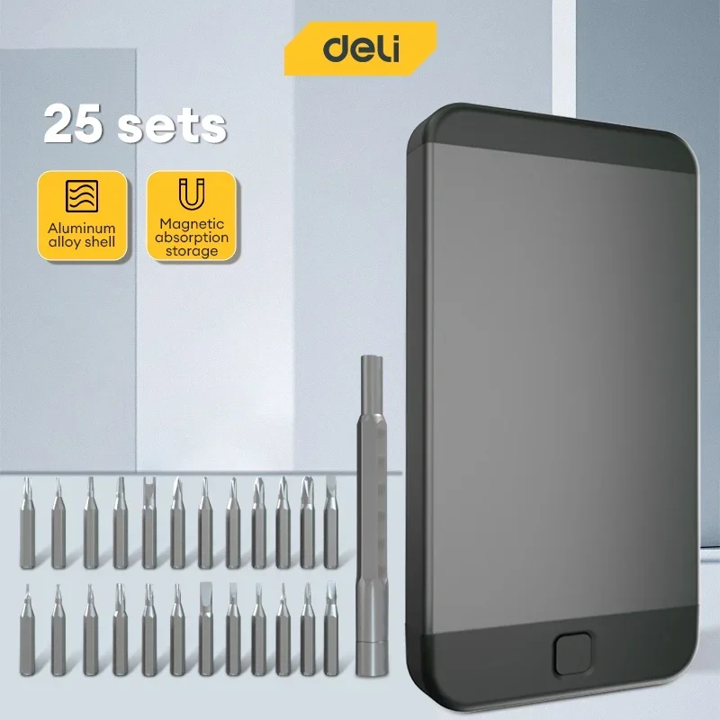 Set Di Cacciaviti Di Precisione Magnetici, 25 In 1 Con Mini Set Di Cacciaviti Tascabili Da 24 Pezzi, Set Di Piccole Riparazioni Per Telefono Cellulare