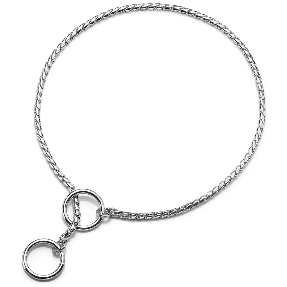 Kupfer Schlange P Kette Hund Kragen Kleine Welpen Große Hund Kragen Halskette Halsband Pet Ausbildung Liefert Slip Kragen Gold Splitter Schwarz