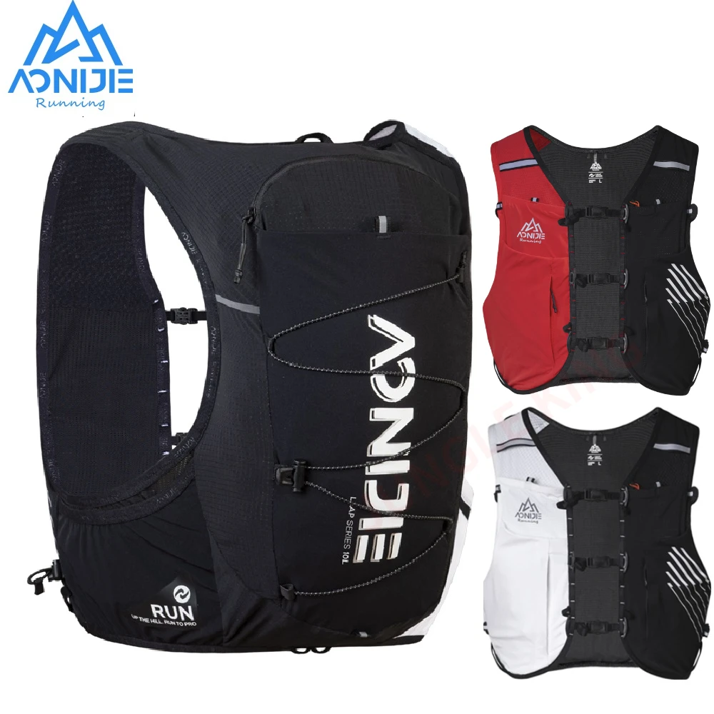 

AONIJIE C9116 Newest 1.5L 500ML Unisex 10L Sports Running Backpack Lightweight Off-Road Hydration Pack Vest Hiking Rucksack