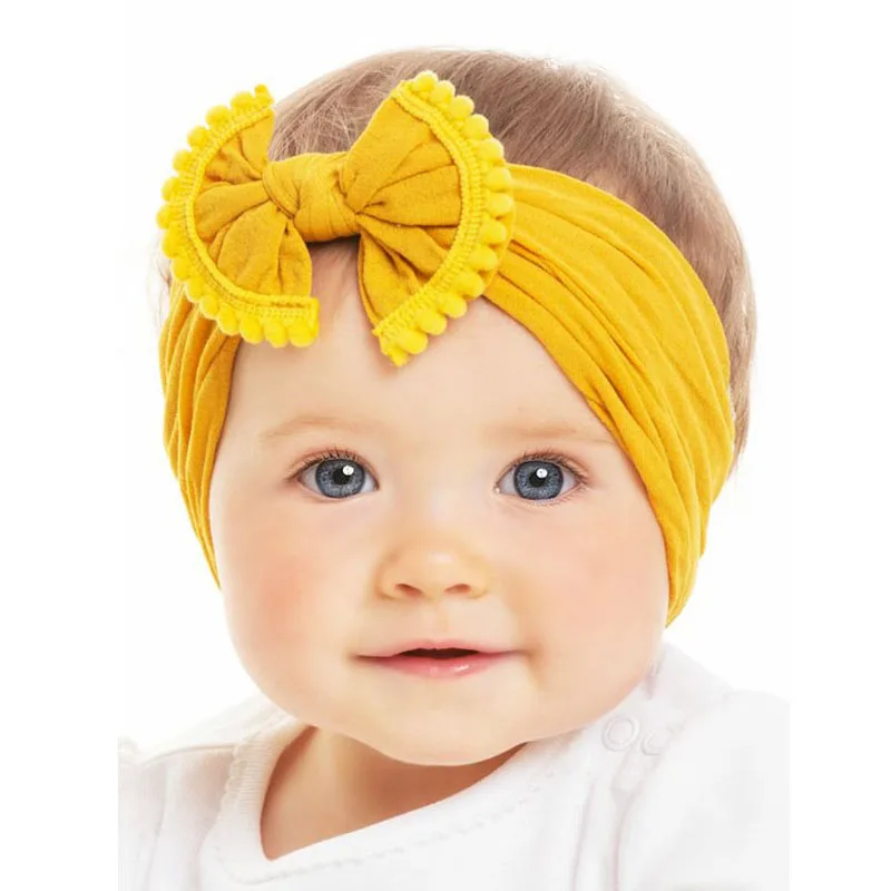 3 Pcs Baby Girl Bowknot Elastic Headbands Holiday Party Hair Band Headwear Accessorie Baby Accessories