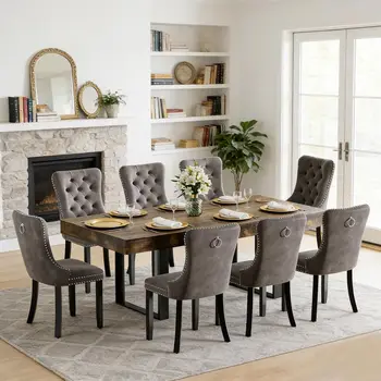 9-Piece Expandable Dining Set 1