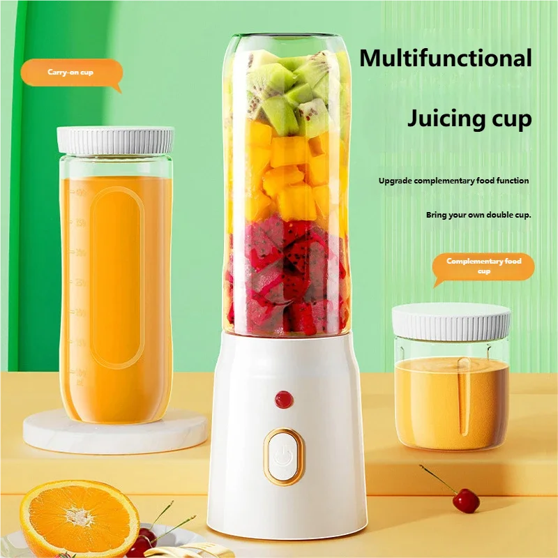 HOMEFISH Electric Portable Wireless Blender 10 Blades Fruit Juicer Machine