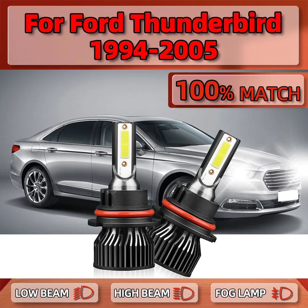 

20000LM 120W LED Canbus Car Headlights Bulb 6000K Turbo Auto Lights For Ford Thunderbird 1994-1999 2000 2001 2002 2003 2004 2005