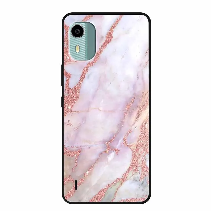 Marble Soft Silicone TPU Phone Back Cover Case - Stylish Protective Bumper