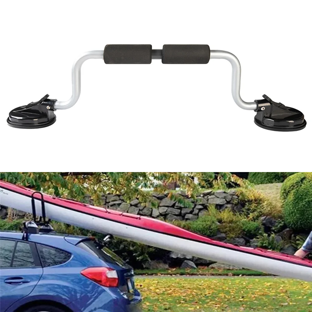Kayak Roof Rack Strong Suction Boat Load Assist with Foam Rollers Roller Loader for Mounting Kayaks and Canoes To Car Tops-Black