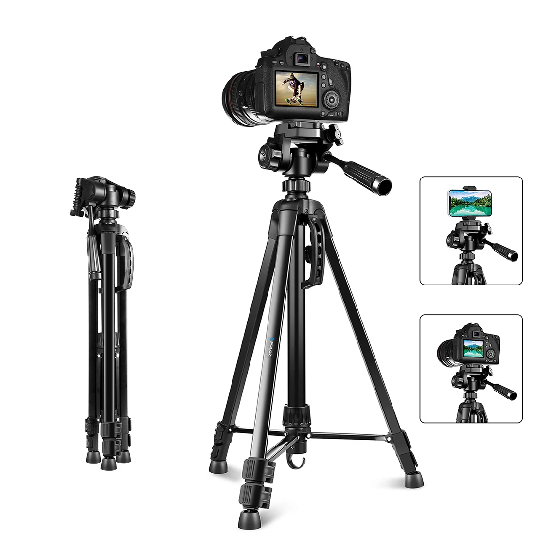 Aluminum Alloy Lightweight Portable Tripod With Phone Holder Photography Accessories For Nikon