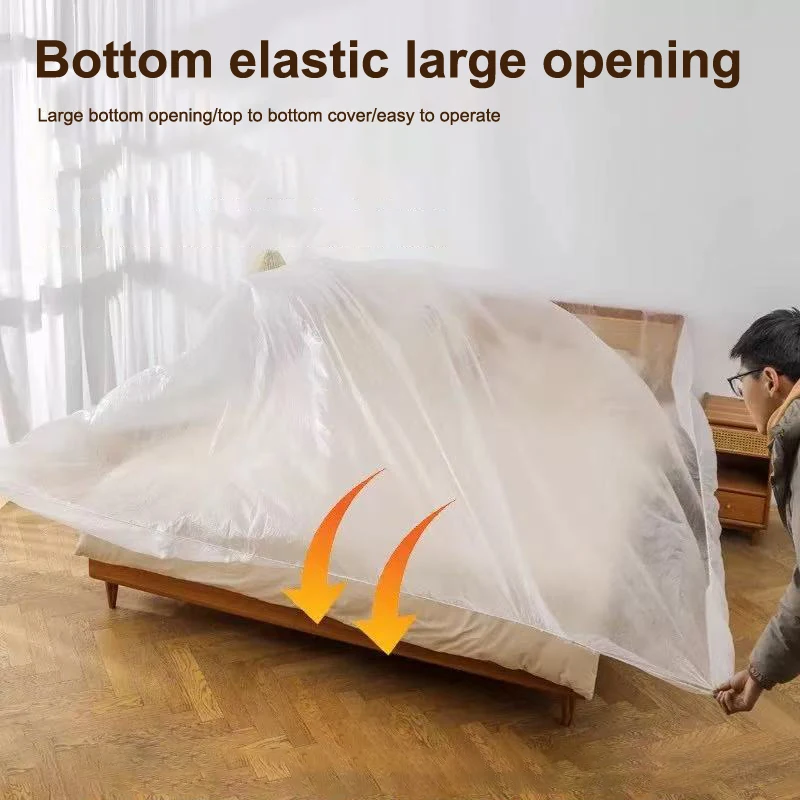 Single-Use Furniture Dust Covers: Protect Your Sofa and Wall Art with Our Elastic Plastic Dust Films - 4