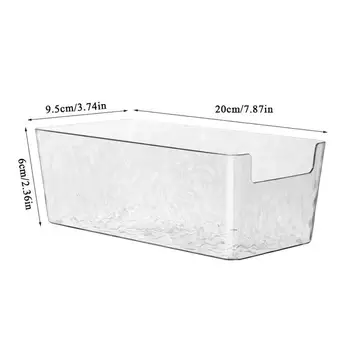 ระลอกน้ํากล่องเก็บลิ้นชักโปร่งใสคอนเทนเนอร์สไตล์โมเดิร์นแต่งหน้าเครื่องเขียนกล่องตู้ 2