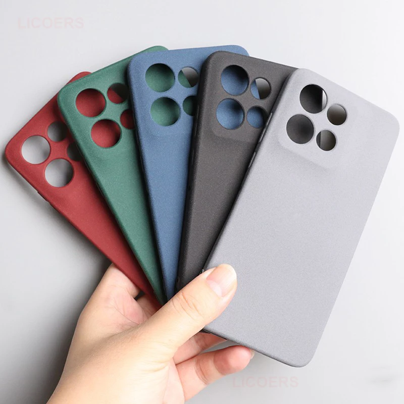 Sand Matte Soft Silicone Shockproof Phone Case - Full Protection Camera Cover