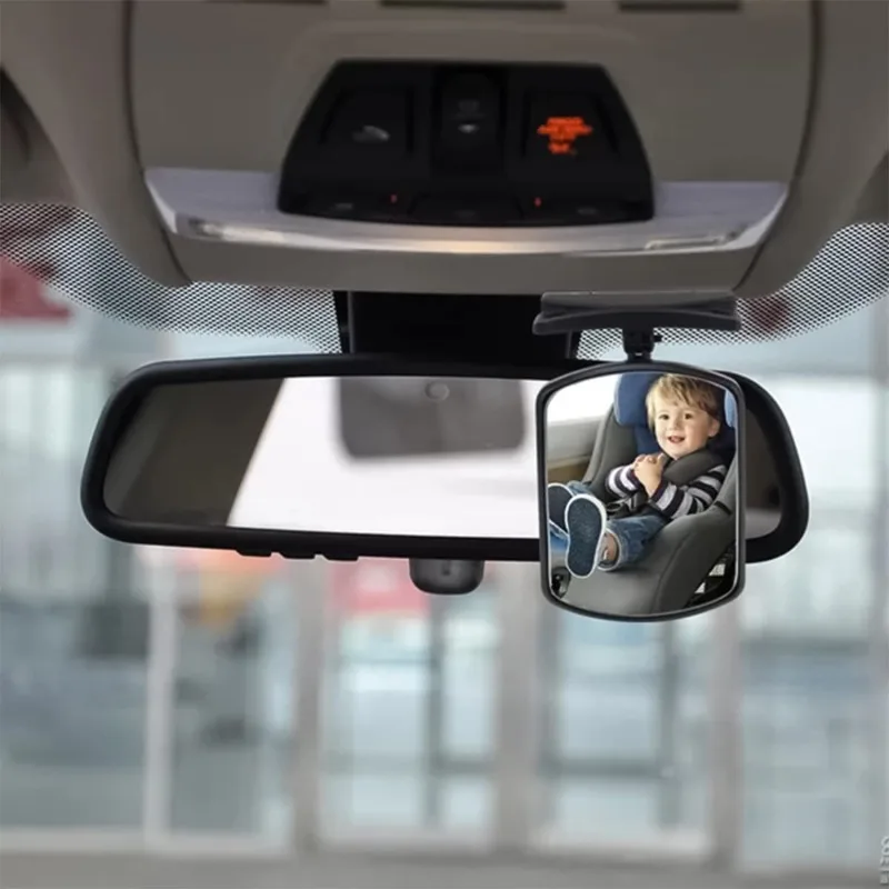 자동차 백미러 어린이 자동차 뒷좌석 거울 360 학위 조절 Automotor 어린이 모니터 안전 자동차 맹점 거울