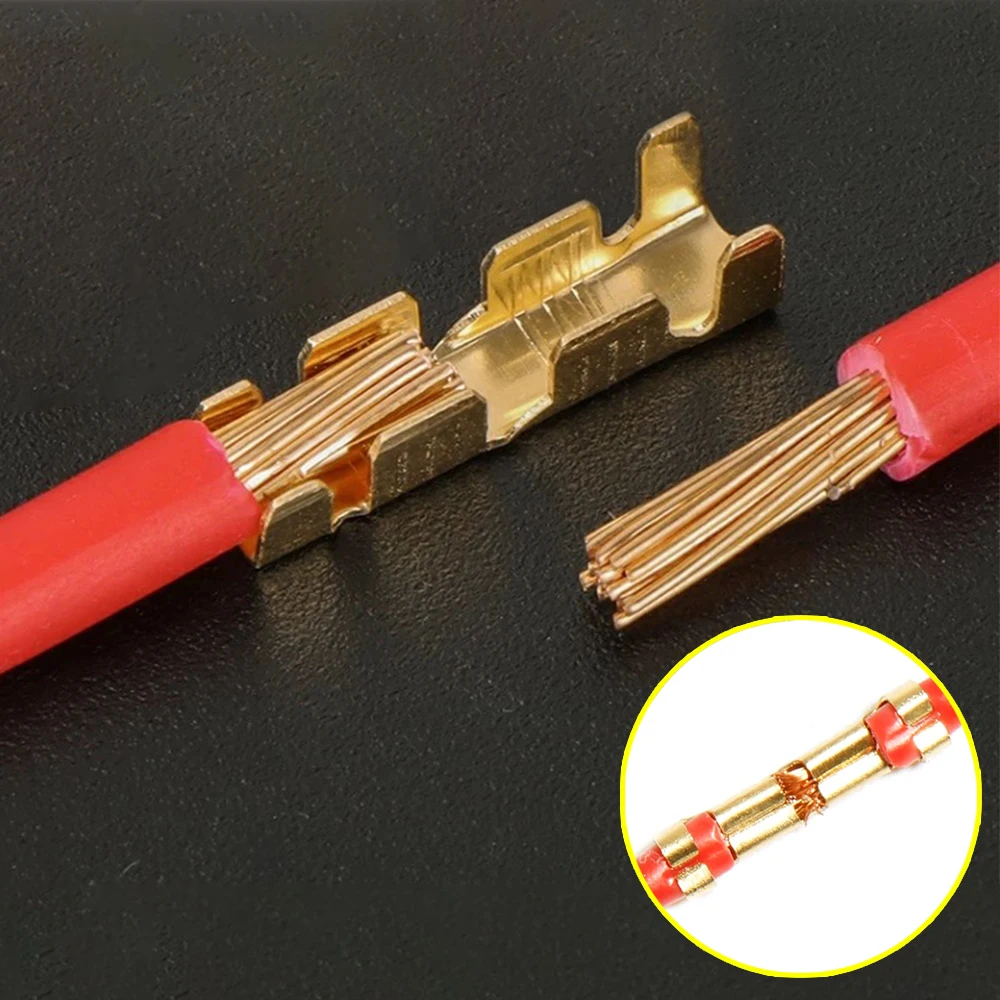 U-Shaped Electrical Wire Connectors Set Crimp Terminals Block for Fast Wiring Cable Lock 0.5-1.5mm&sup2; with Heat Shrink Tube Kits wire connectors
