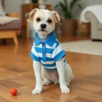 Polo pour chien, vêtements d'été décontractés pour petits et grands chiens, T-Shirt pour chats, Chihuahua, carlin, Costumes, chemises Yorkshire 4