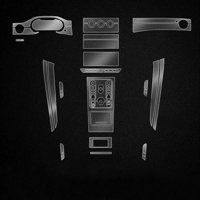 

Tpu Transparent Film for Bentley Bentayga Flying Spur Car Interior Sticker Center Console Gear Touch Screen Dashboard Door Panel