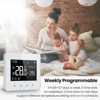 AVATTO Tuya WiFi/ZigBee Smart Thermostat, low Power แบตเตอรี่หม้อต้มแก๊สน้ําอุณหภูมิ Controller สําหรับ Alexa Google Home Alice 5