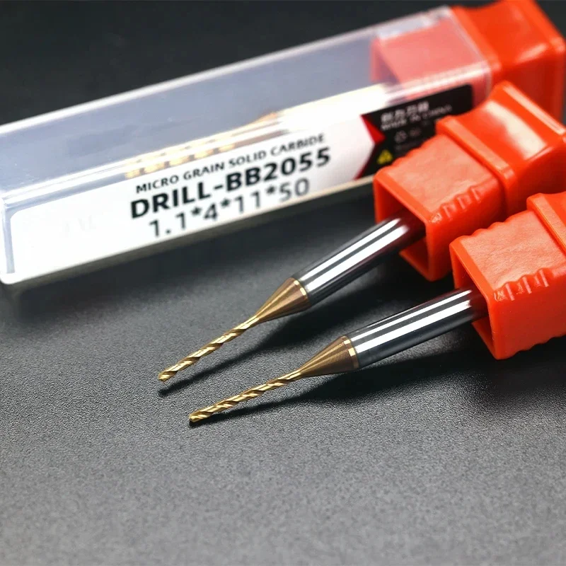 리유 0.32.02mm 마이크로 드릴 초경합금 비트 미니 CNC 구멍 뚫기 3D 생크 직경 4mm D4 금속 철 플라스틱 1개