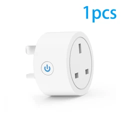 Smart WiFi Plug with Alexa Voice Control and Energy Monitoring - WIFI UK Socket 1 Pcs