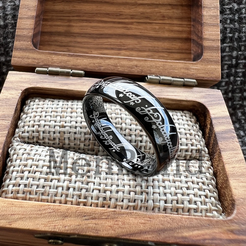 Tungsten Hochzeitsring Für Damen Und Herren Laser Graviert Ring_voghion.com