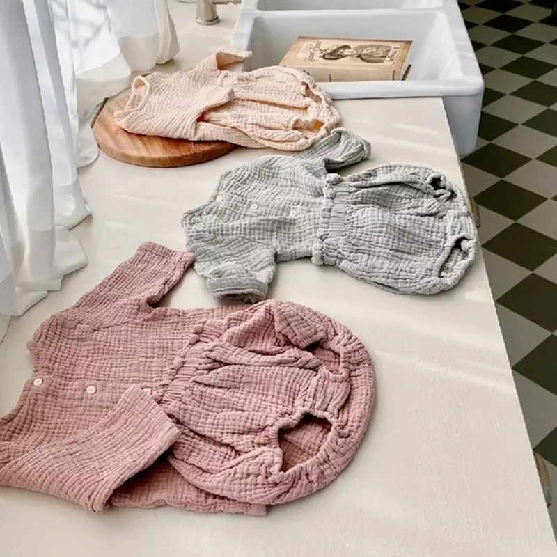 Conjunto de ropa de algodón orgánico para bebé, camisa de manga larga +  Pantalones cortos, bombachos, trajes de primavera| | - AliExpress