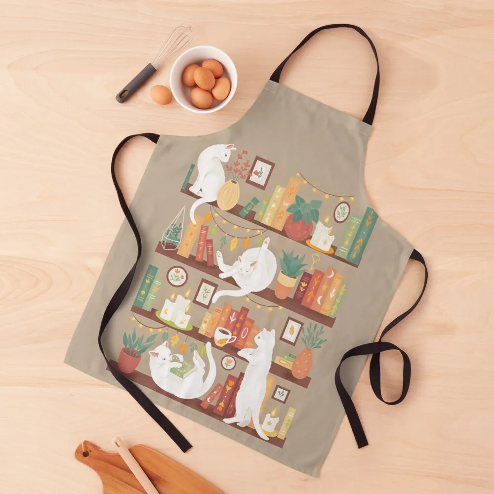 

Library cats 2020 - soft pastel shade Apron waterproof apron for woman woman work apron