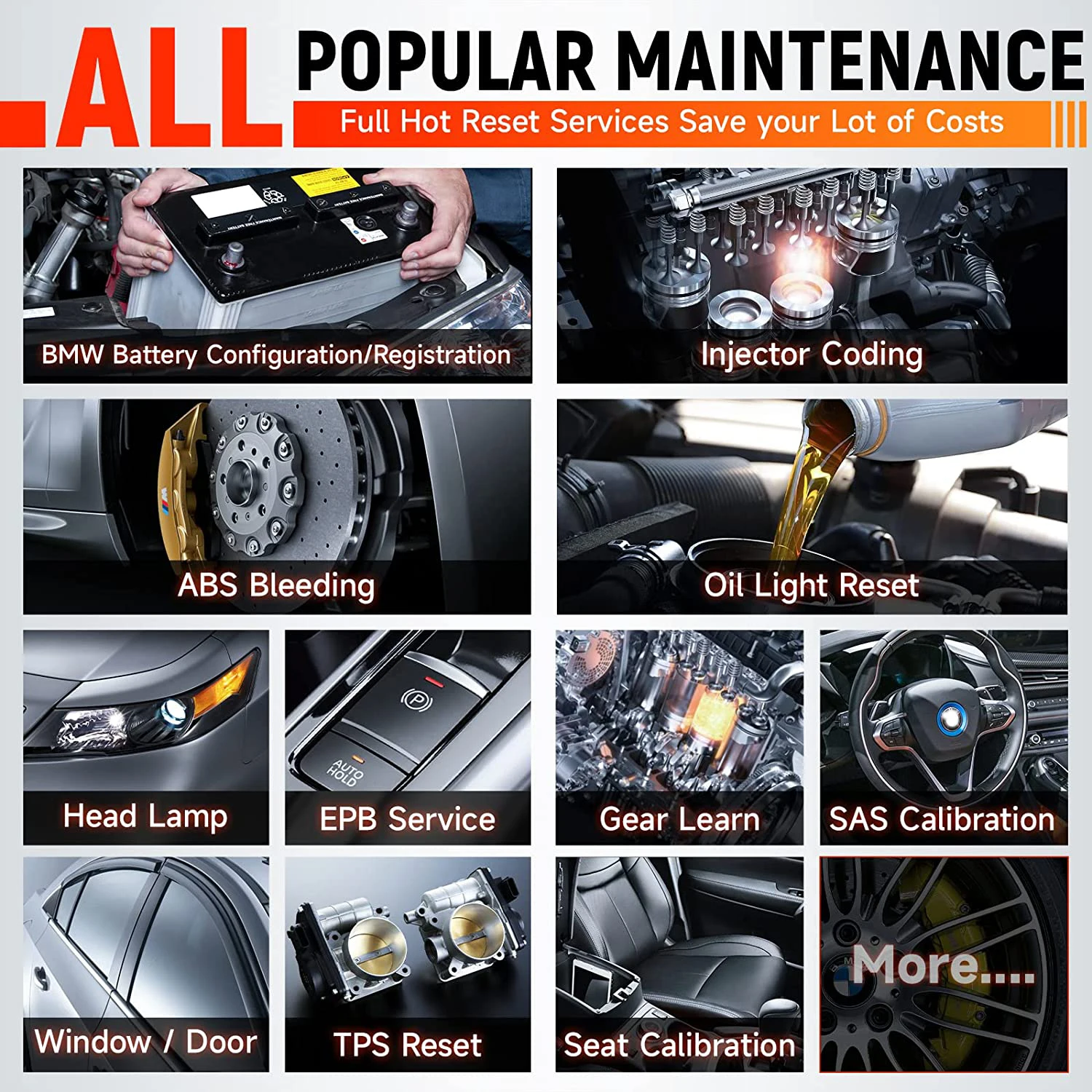 FOXWELL NT710 for BMW MINI RR Car OBD2 Scanner Diagnostic Tool ECU Key Coding Bidirectional Control Full Systems 34+ Reset 2