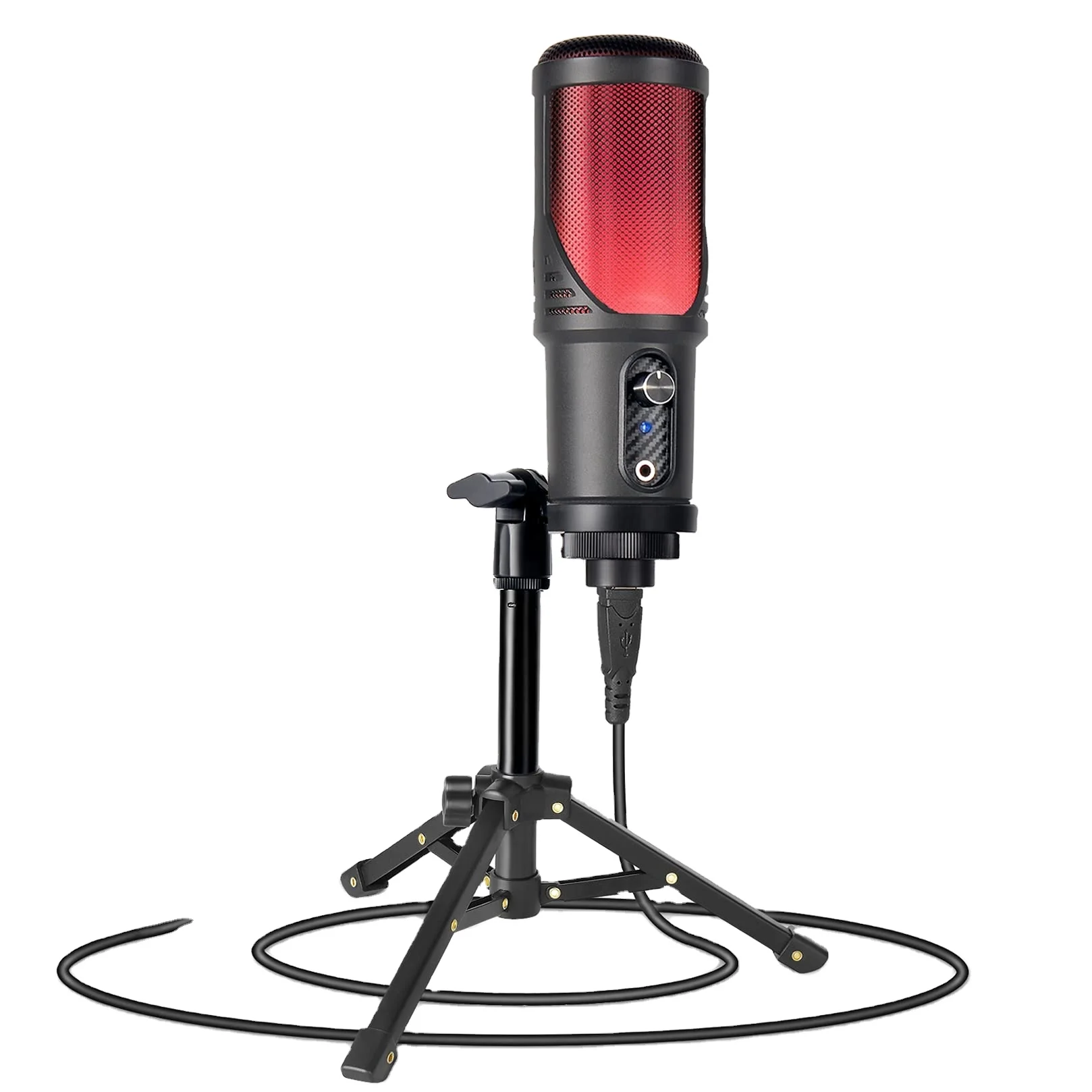

Professional Recording Microphone Broadcast Perfect Sound USB Microphone With RGB BM-700
