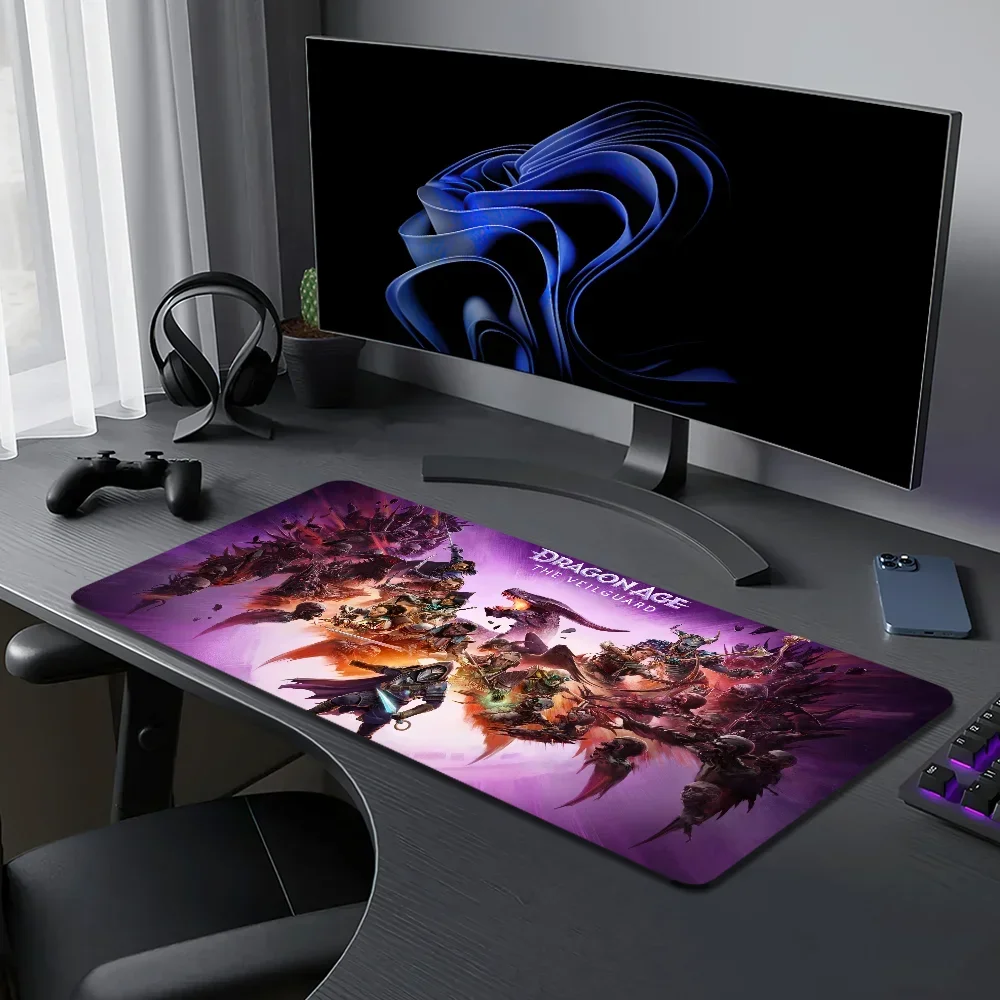 Hot Game Dragon Age Dreadwolf 2024 For PC Large MousePads Desk Gaming Mouse Pad Stitched Edges  Base Extended 5