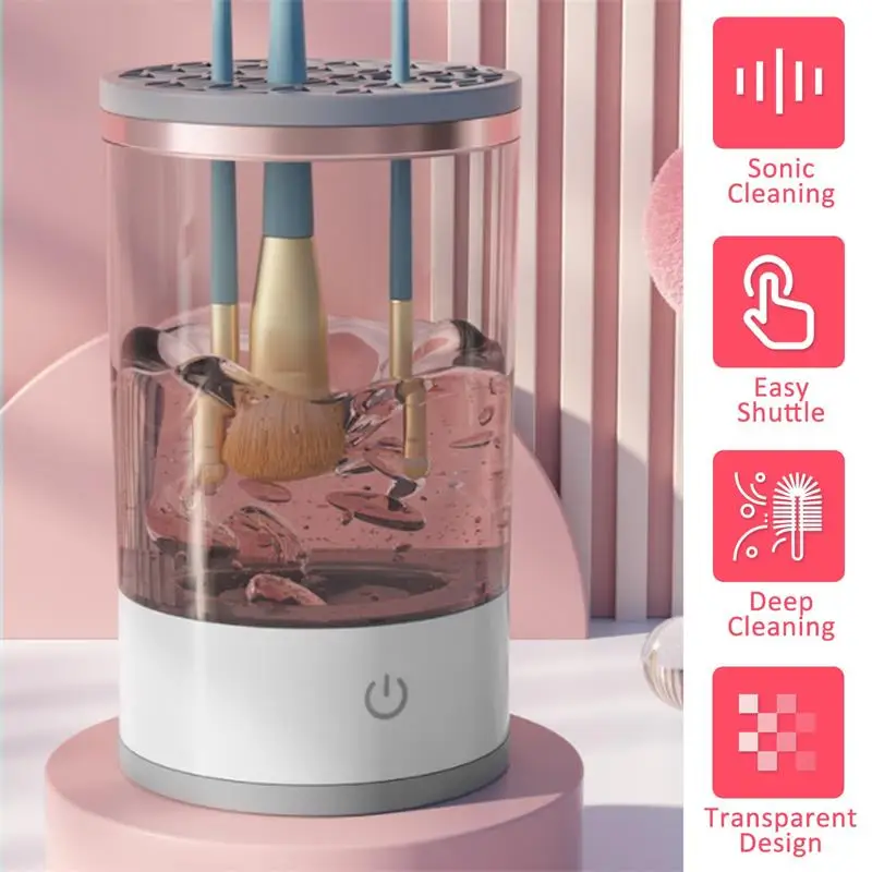 Automatic Makeup Brush Cleaner Machine for Deep Cleaning