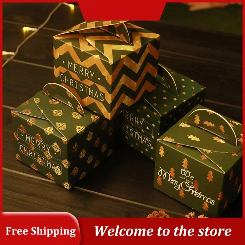 

Gift Boxes Dessert Holiday Packaging Household Products Christmas Box Portable Christmas Elements Festive Party Supplies Handbag
