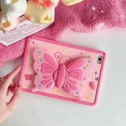 Butterfly Stand Protective Kids iPad Case Cover for iPad mini 1 2 3 4 5 (Case)