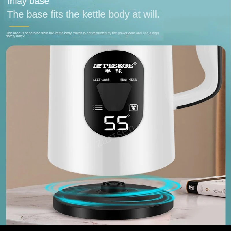 3LConstant Temperature Electric Kettle LED Display Smart Boiling Thermal Water Kettle Portable Tea Kettle 5