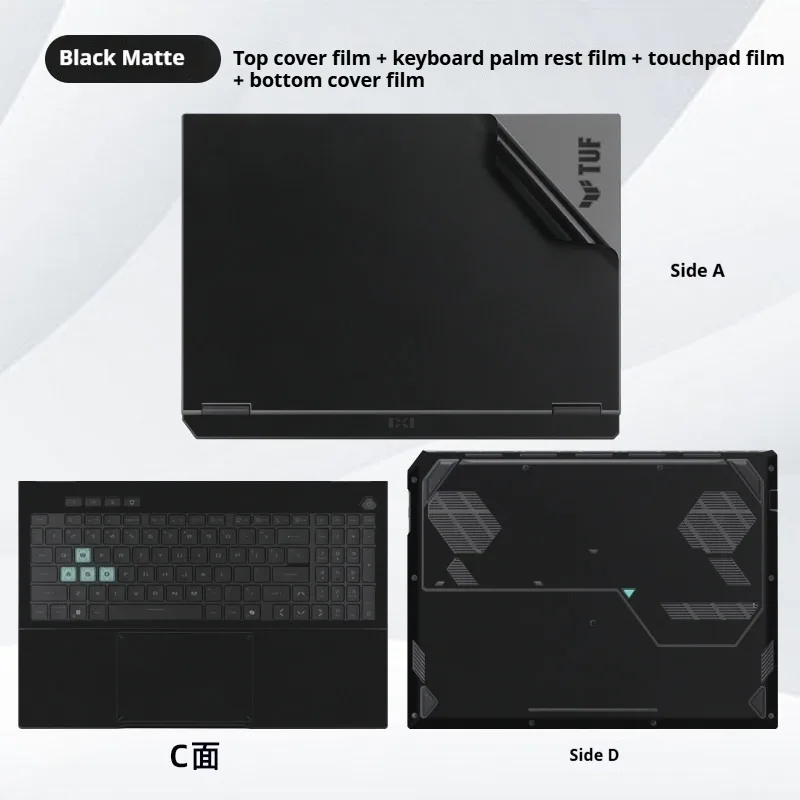 ASUS TUF 게이밍 A16 F16 2026 2025 FX608L/J FA608P/U/W/F용 노트북 쉘 보호 필름 전체 보호 스크래치 방지 스티커