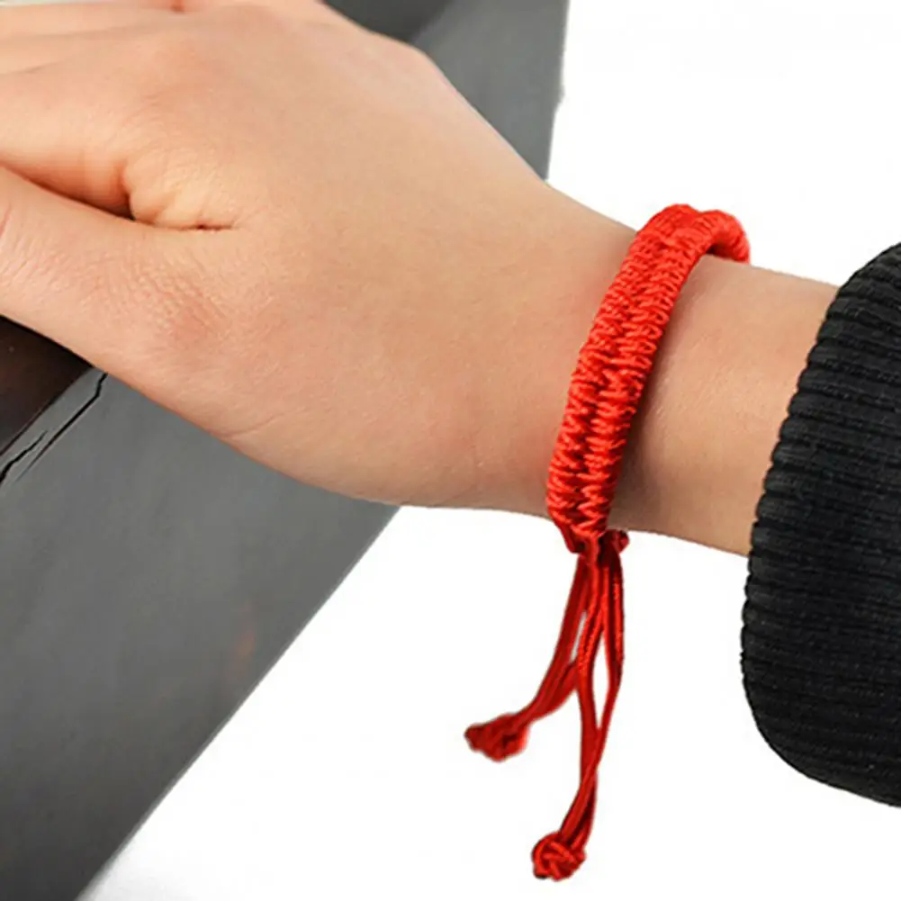 

Women Bracelet Chinese Style Red Rope Braided Jewelry Handmade Adjustable Bangle Bracelets For Unisex
