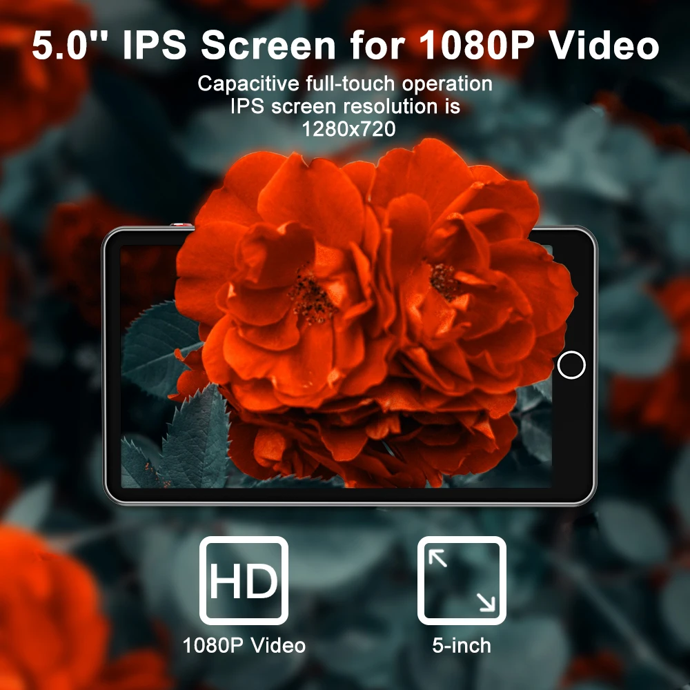 WiFi MP4 Player 5.0 Inch IPS Screen