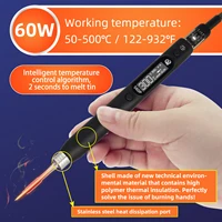 SEQURE S60P Soldering Iron Set Compatible with C210 Soldering Iron Tip 60W Anti-static Precision Electronic Repair Tool Pen 2