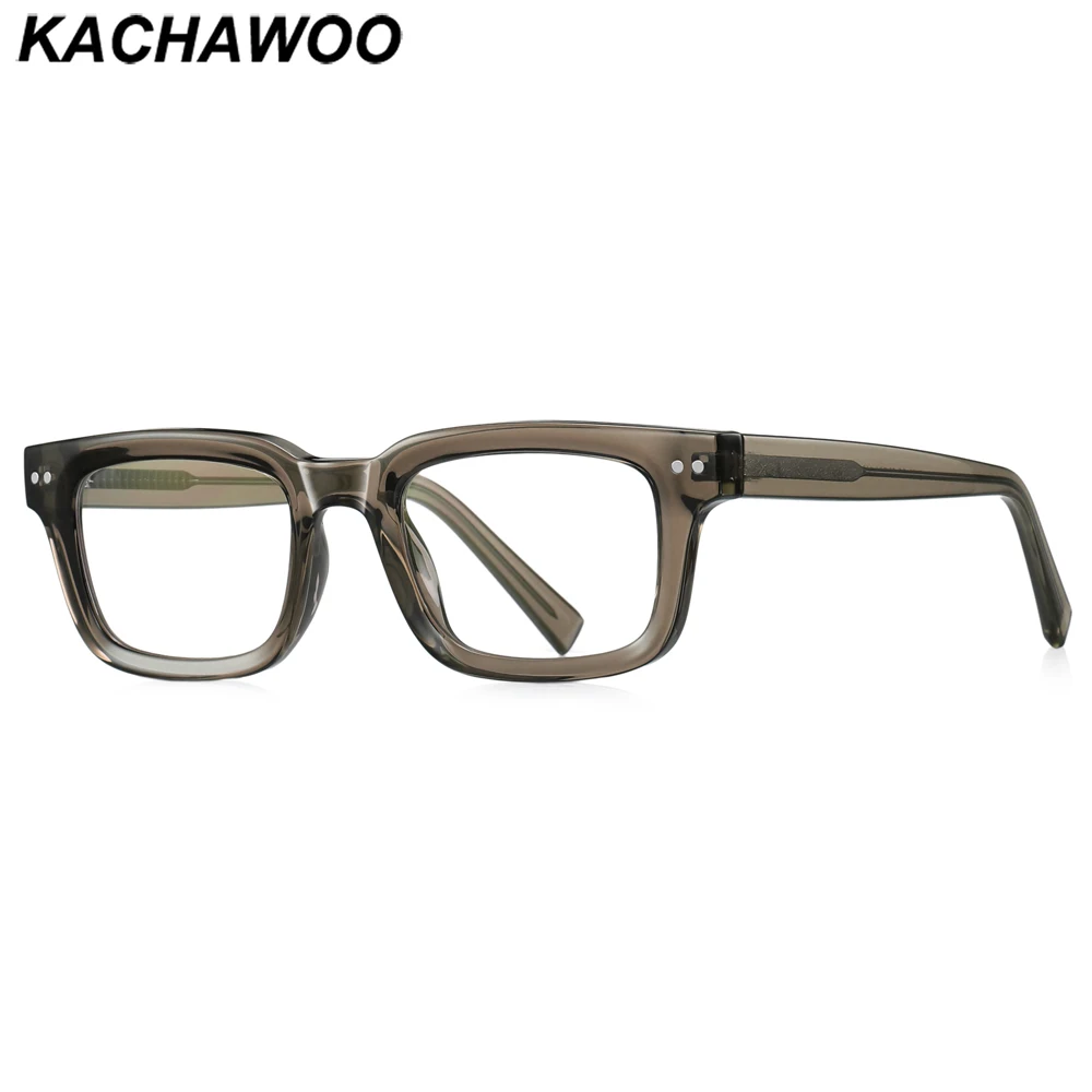 

Очки Kachawoo мужские/женские оптические, толстая квадратная оправа для очков оливкового и зеленого цвета, из ацетата tr90, в европейском стиле