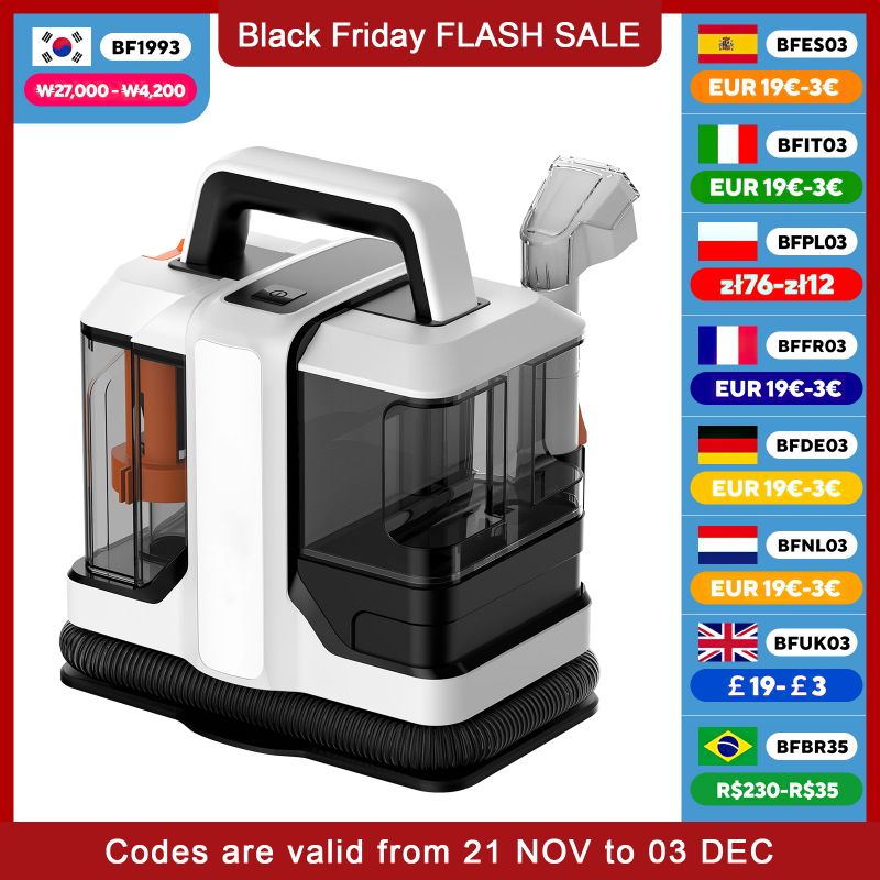 ZCWA Spot Cleaner Vacuum Cleaner  Handheld Carpet Cleaner 15Kpa 450W/750W Spray Suction Integrated Machine Clean Machine