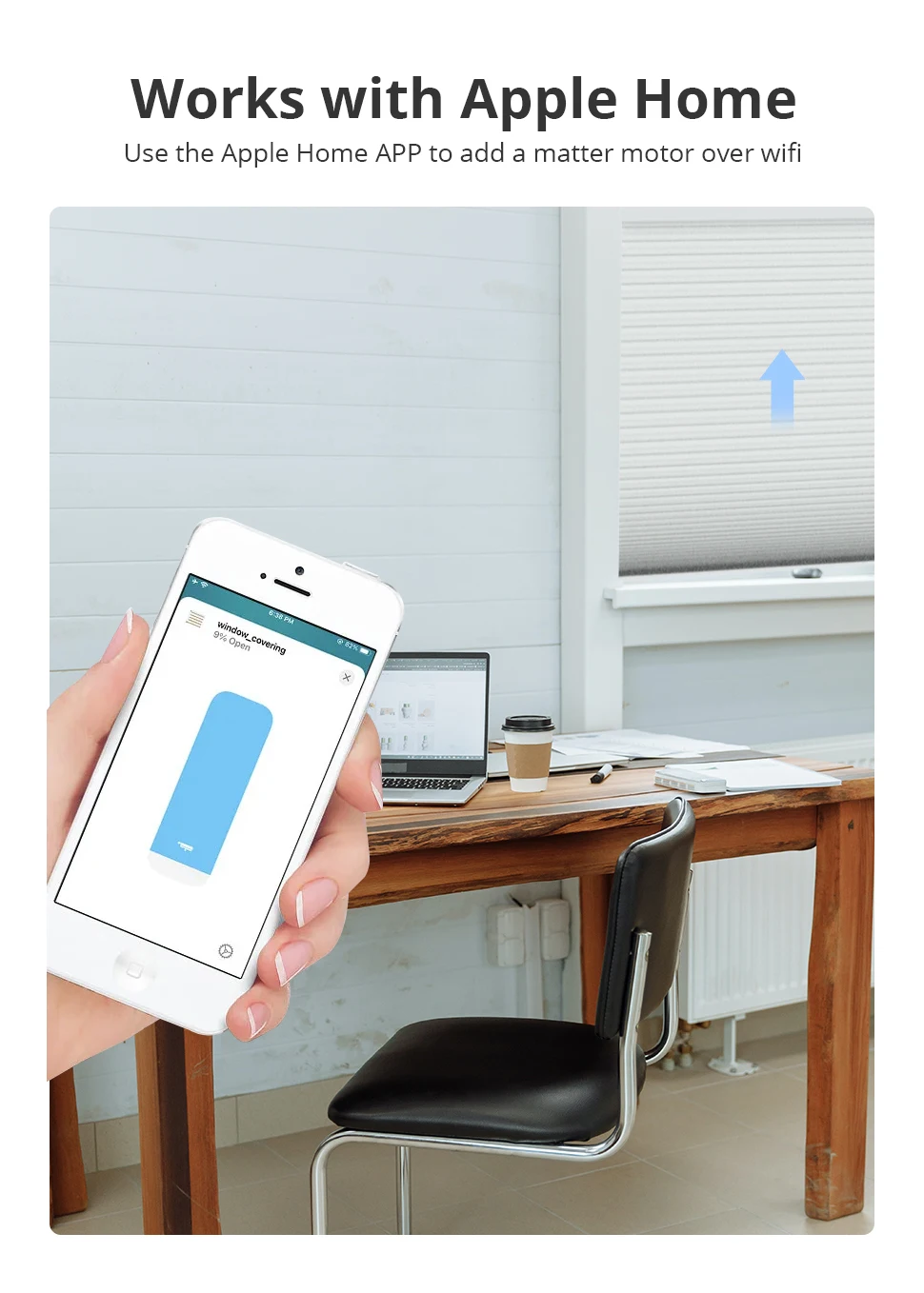 Matter Thread Smart Roller Shade Blinds Motor for 37mm 38mm Tube Support Homekit
