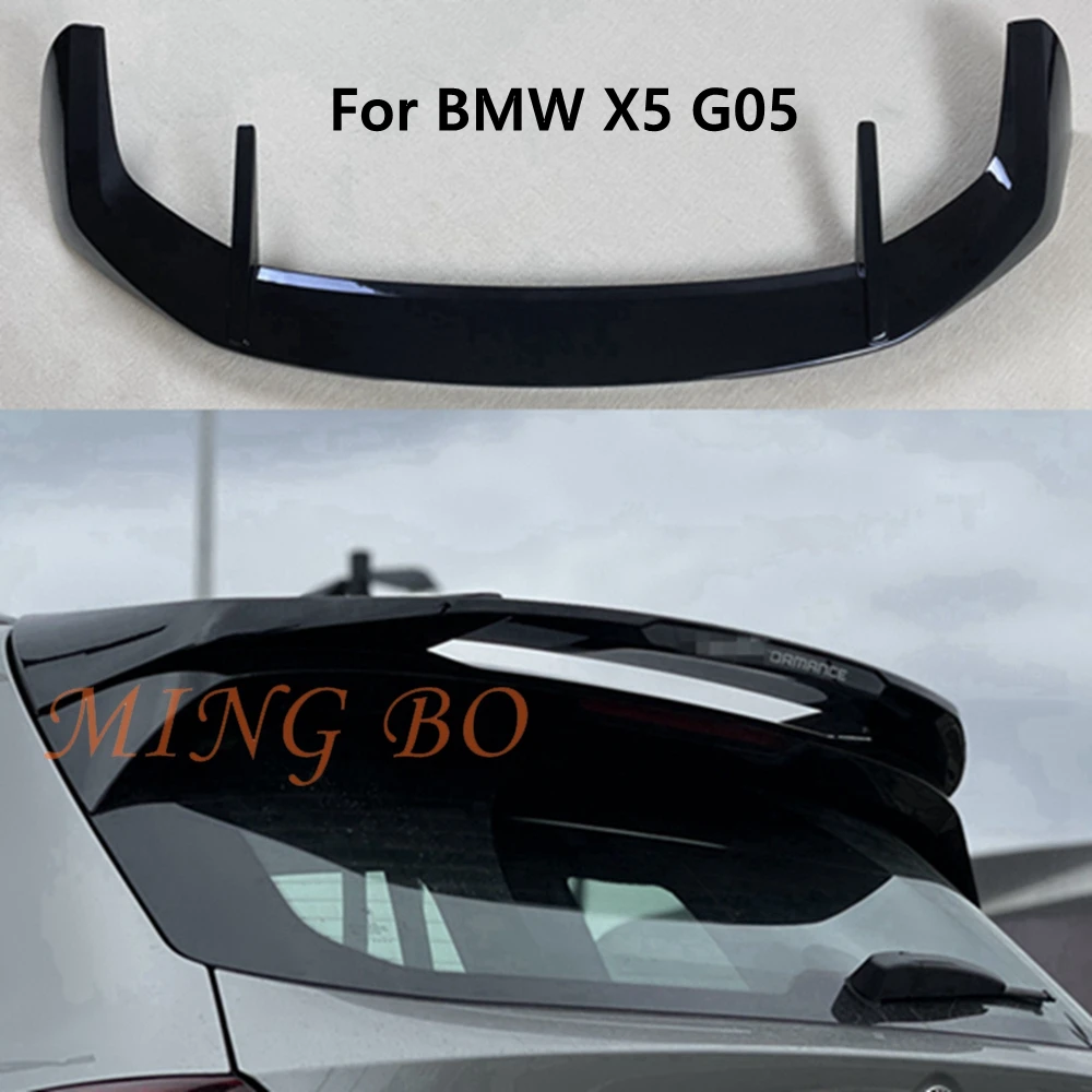 

For BMW X5 G05 2021+ Spoiler High Quality carbon fiber Rear Roof Spoiler Wing Trunk Lip Boot Cover MP Styling