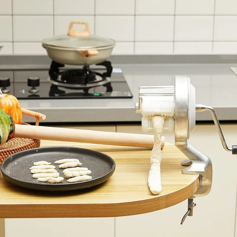 Kitchen Accessories Noodle Press Pasta Attachment Cavatelli Maker Machine Makes Authentic Gnocchi Pasta for Homemade Italian Cooking