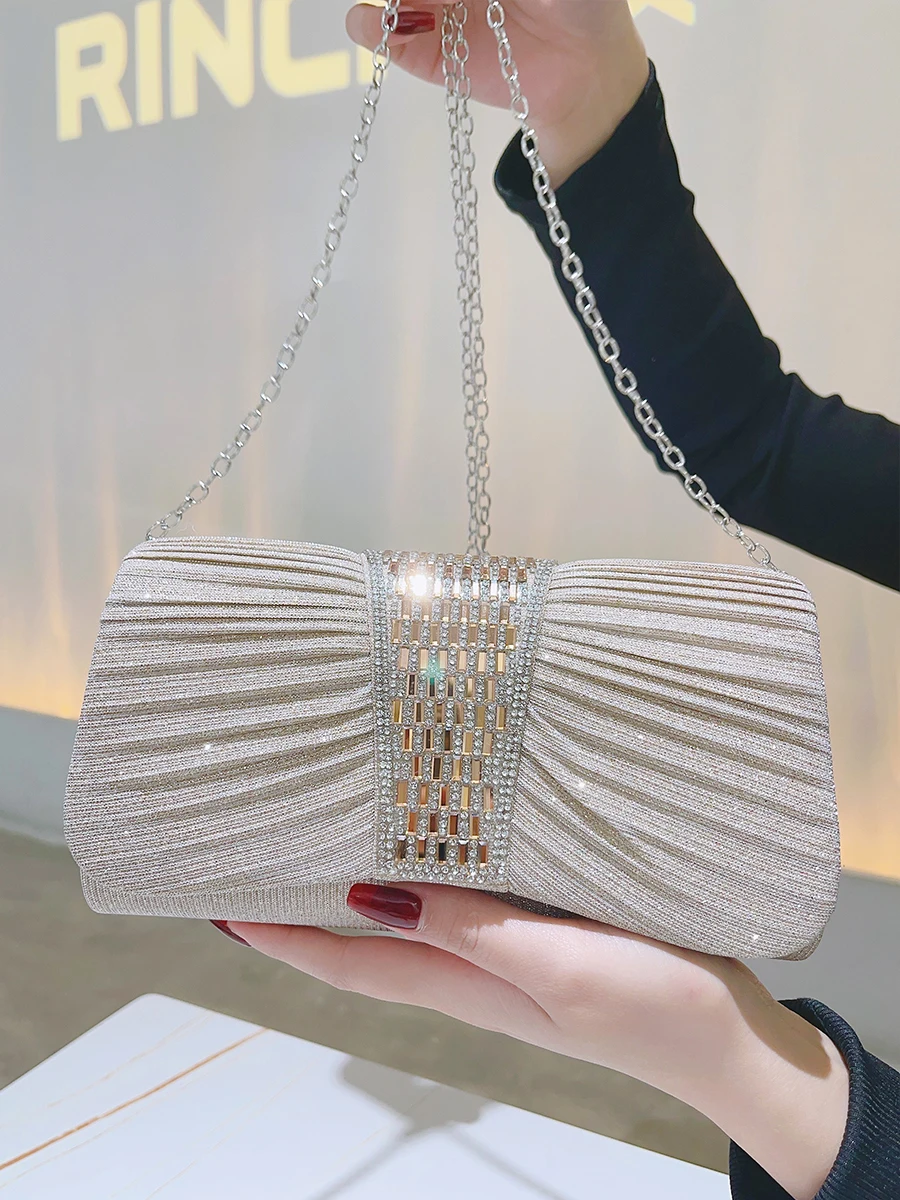 Glitter Clutch Evening Bags For Women Formal Bridal Wedding Clutches Purses Prom Cocktail Party Handbags
