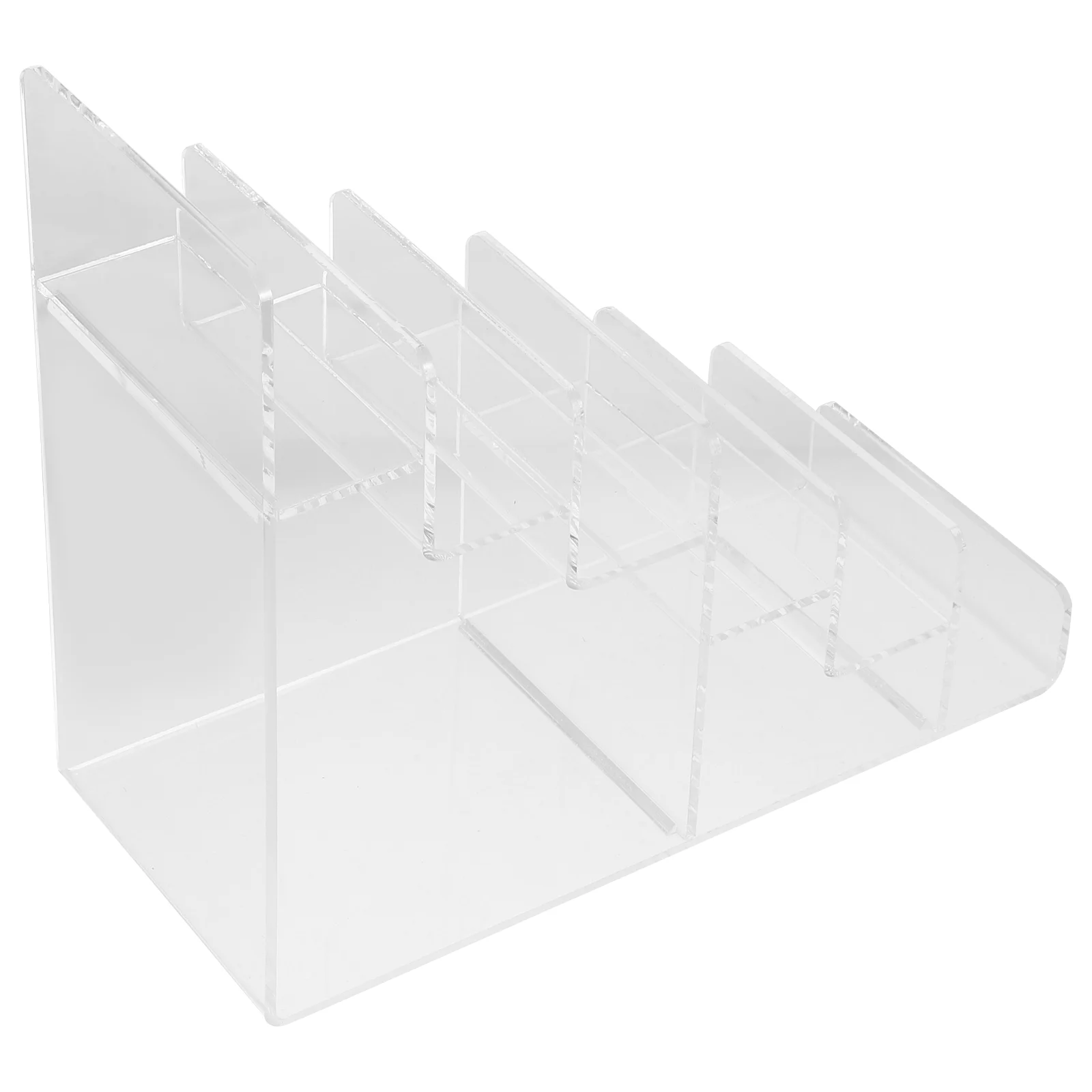 

Acrylic Trapezoidal Storage Rack Wallet Display Shelf Nail Polish Lipstick Rack Makeup Organizer Jewelry Model Stand