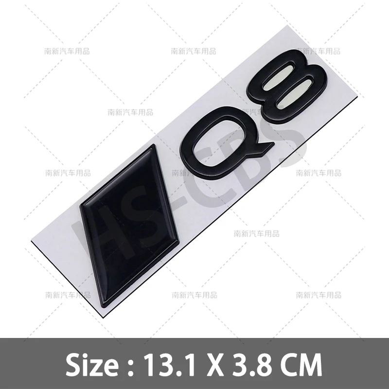 2024 neue Stil 3D Metall SQ8 S8 Q8 Logo Abzeichen Auto Hinten Stamm Emblem Aufkleber Tür Kotflügel Aufkleber Automobil Dekoration Aufkleber – Detail 19