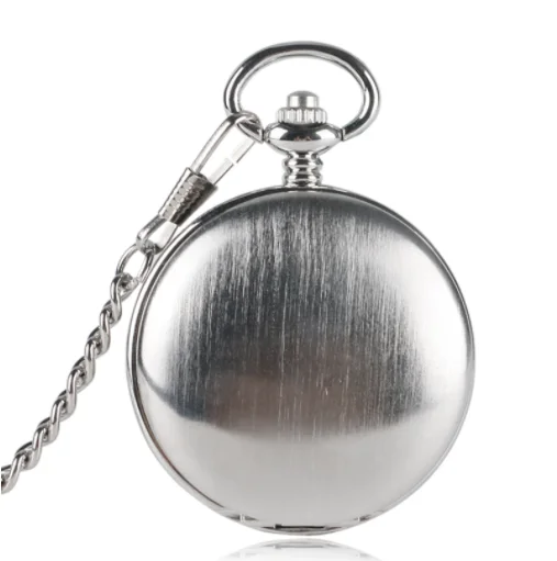 10pcslotRetroSilverDoubleopenedMechanicalPocketWatchHandWind