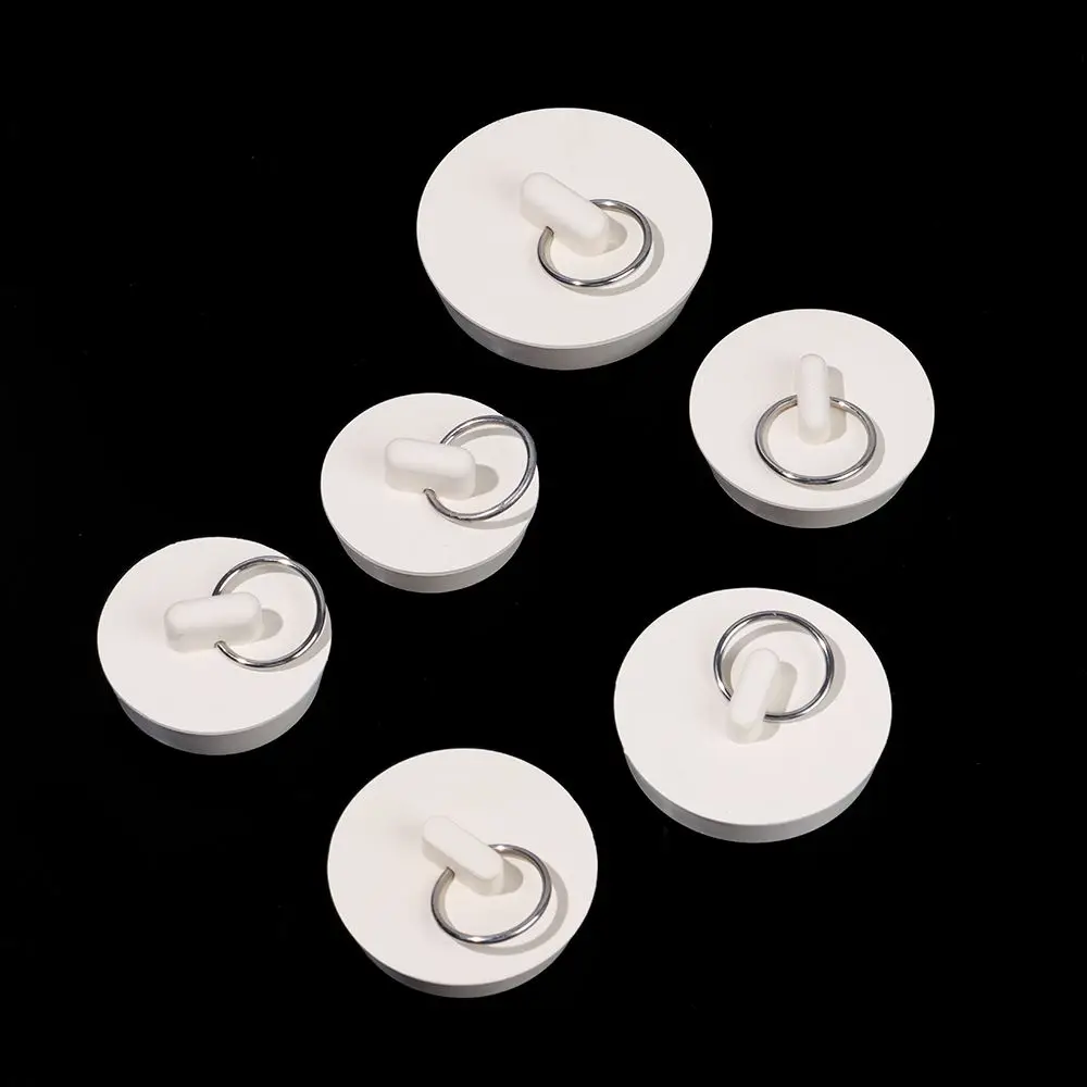 Drain Stopper Basin Drain Stopper Bathroom Sink Plug Silicone Drain Stopper Washbasin Drain Plug Bathroom Sink Stopper Kitchen Bath Floor Drain Plug With Hanging Ring Basin Sewer Water Stopper Leakage-proof Plug