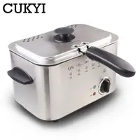 Household/Commercial Electric Frying Machine 1.5L Multifunctional Smokeless Deep fryers French Fries Maker Constant temperature 2
