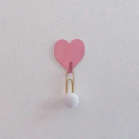 3/5/10/20pcs - Heart-Shaped Hooks - Rustproof, Reusable for Towels, Clothes & Keys - Easy Install, No Drilling Required 2